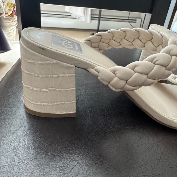 Dolce Vita Cream Braided Slide Sandals 9.5 - Picture 2 of 6